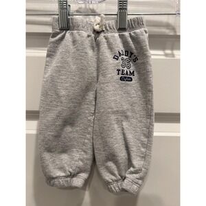 Carter's Gray Sweatpants Kids 6 Months Daddy's Team
